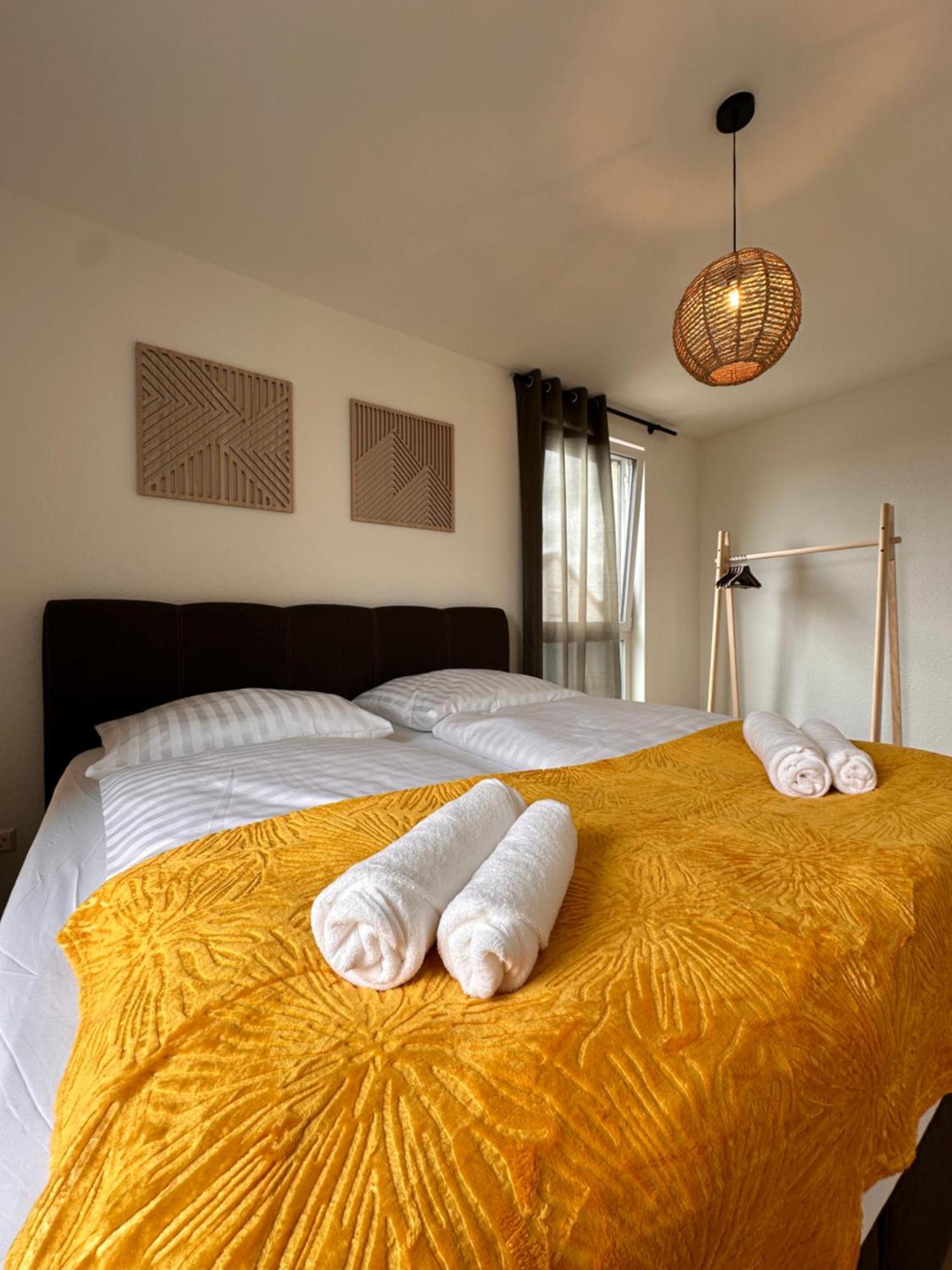 Amao-Sepia I 86Qm I King-Size Beds I Netflix I Privat Balcony I Free Parking I Near Europapark Apartment Rheinhausen Bagian luar foto